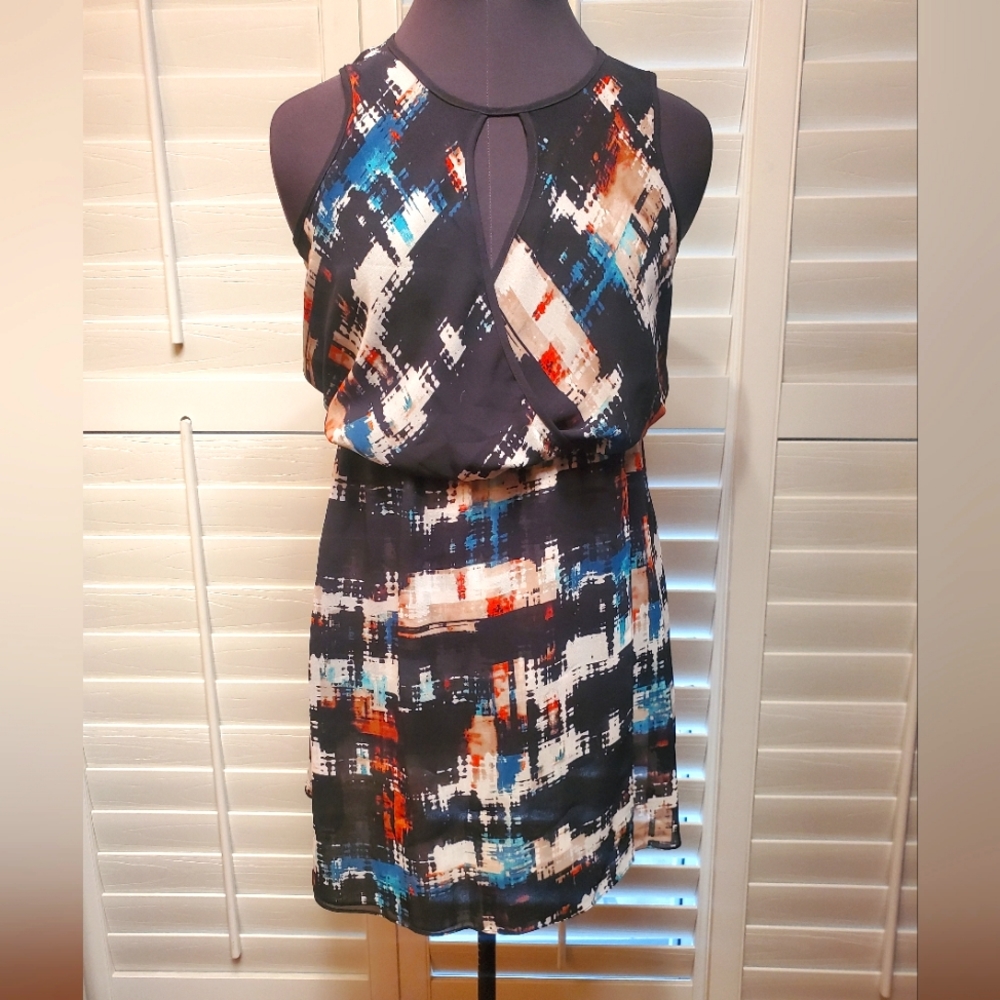 Vince Camuto print dress size 10P